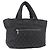 Borsa Tote CHANEL Cococoon Nylon Nero Silver CC Auth BA13097 Argento