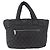Borsa Tote CHANEL Cococoon Nylon Nero Silver CC Auth BA13097 Argento - vista 2