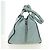 Borsa a mano LOEWE Hammock Medium in pelle 2way Light Blue Silver Auth 182026V Argento Blu chiaro - vista 4