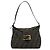 FENDI Zucca Canvas Mamma Baguette Shoulder Bag Black Brown Auth 183031V Marrone Nero - vista 2