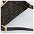 FENDI Zucca Canvas Mamma Baguette Shoulder Bag Black Brown Auth 183031V Marrone Nero - vista 6
