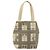 CHANEL Window line Tote Bag Canvas Beige Gold CC Auth 183024 Golden - Ansicht 3