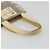 CHANEL Window line Tote Bag Canvas Beige Gold CC Auth 183024 Golden - Ansicht 7
