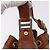 Borsa a Spalla MCM Vicetos Logogram PVC Pelle Marrone Oro Auth 183974 D'oro - vista 14