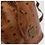 Borsa a Spalla MCM Vicetos Logogram PVC Pelle Marrone Oro Auth 183974 D'oro - vista 16