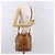 Borsa a Spalla MCM Vicetos Logogram PVC Pelle Marrone Oro Auth 183974 D'oro - vista 22