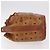 Borsa a Spalla MCM Vicetos Logogram PVC Pelle Marrone Oro Auth 183974 D'oro - vista 5