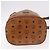 Borsa a Spalla MCM Vicetos Logogram PVC Pelle Marrone Oro Auth 183974 D'oro - vista 9