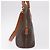 Céline Borsa CELINE Macadam Canvas PVC Pelle 2way Marrone Oro Auth 183047 D'oro - vista 4