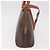 Céline Borsa CELINE Macadam Canvas PVC Pelle 2way Marrone Oro Auth 183047 D'oro - vista 5