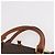 Céline Borsa CELINE Macadam Canvas PVC Pelle 2way Marrone Oro Auth 183047 D'oro - vista 8