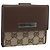 Cartera Compacta GUCCI GG Canvas Beige Auth 182952M