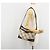 Borsa a Spalla BURBERRY Nova Check in Tela Beige Silver Auth 183677 Argento - vista 23
