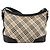 Borsa a Spalla BURBERRY Nova Check in Tela Beige Silver Auth 183677 Argento - vista 3