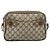 Bolsa GUCCI GG Supreme Web Sherry Line em PVC Bege Ouro 904 02 049 Auth 184454 Dourado - vista 2
