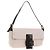 FENDI Mamma Baguette Schultertasche mit Perlen, Rosa Silber, Authentisch 182678SAM Pink