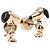 Coach x PEANUT Pierce Snoopy Gold Auth 167353A D'oro