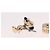 Coach x PEANUT Pierce Snoopy Gold Auth 167353A D'oro - vista 10