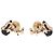Coach x PEANUT Pierce Snoopy Gold Auth 167353A D'oro - vista 7