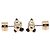 Coach x PEANUT Pierce Snoopy Gold Auth 167353A D'oro - vista 8