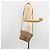 Céline Borsa a Spalla CELINE Macadam Canvas PVC Beige Oro Auth gh2072 D'oro - vista 27