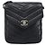 Borsa a tracolla CHANEL V Stitch in pelle di agnello blu navy e oro CC autentica bs35440 D'oro - vista 2