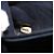 Borsa a tracolla CHANEL V Stitch in pelle di agnello blu navy e oro CC autentica bs35440 D'oro - vista 22