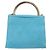 Bolsa BALLY de couro 2way Azul claro Ouro Auth bs35393 Dourado - vista 3