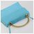 Bolsa BALLY de couro 2way Azul claro Ouro Auth bs35393 Dourado - vista 6