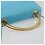 Bolsa BALLY de couro 2way Azul claro Ouro Auth bs35393 Dourado - vista 7