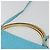 Bolsa BALLY de couro 2way Azul claro Ouro Auth bs35393 Dourado - vista 8
