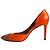 Gucci Besetzte Leder-Pumps 40 Orange - Ansicht 6