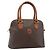 Céline Borsa CELINE Macadam Canvas PVC Pelle 2way Marrone Oro Auth 183051 D'oro