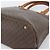 Céline Borsa CELINE Macadam Canvas PVC Pelle 2way Marrone Oro Auth 183051 D'oro - vista 10