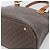 Céline Borsa CELINE Macadam Canvas PVC Pelle 2way Marrone Oro Auth 183051 D'oro - vista 12