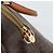 Céline Borsa CELINE Macadam Canvas PVC Pelle 2way Marrone Oro Auth 183051 D'oro - vista 14