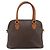 Céline Borsa CELINE Macadam Canvas PVC Pelle 2way Marrone Oro Auth 183051 D'oro - vista 3