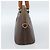 Céline Borsa CELINE Macadam Canvas PVC Pelle 2way Marrone Oro Auth 183051 D'oro - vista 5
