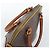 Céline Borsa CELINE Macadam Canvas PVC Pelle 2way Marrone Oro Auth 183051 D'oro - vista 6