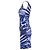 Vestido ajustado Roberto Cavalli con estampado abstracto azul - vista 2
