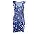 Vestido ajustado Roberto Cavalli con estampado abstracto azul - vista 3