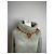 Vintage Escada Wollpullover mit Pelzbesatz Aqua Beige M Türkis - Ansicht 6