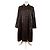 Vintage Givenchy Seidenmantel Dunkelbraun M