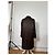 Vintage Givenchy Seidenmantel Dunkelbraun M - Ansicht 3