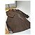 Vintage Givenchy Seidenmantel Dunkelbraun M - Ansicht 4