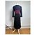 Abito in cotone vintage Balenciaga Blu navy Borgogna Nero M - vista 3