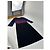 Abito in cotone vintage Balenciaga Blu navy Borgogna Nero M - vista 5