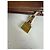 Clutch vintage Loewe in pelle granulata Tan Brown Oro Cammello - vista 5