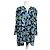 Kimono vintage in seta Balenciaga nero verde blu L