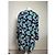 Kimono vintage in seta Balenciaga nero verde blu L - vista 11